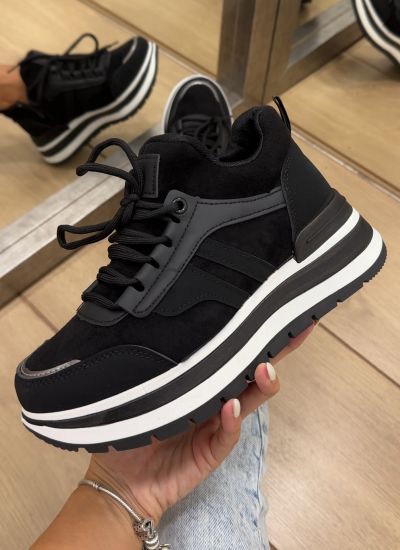 Women sneakers E536 - BLACK